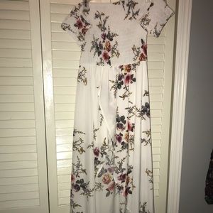 White Lace High Low Dress